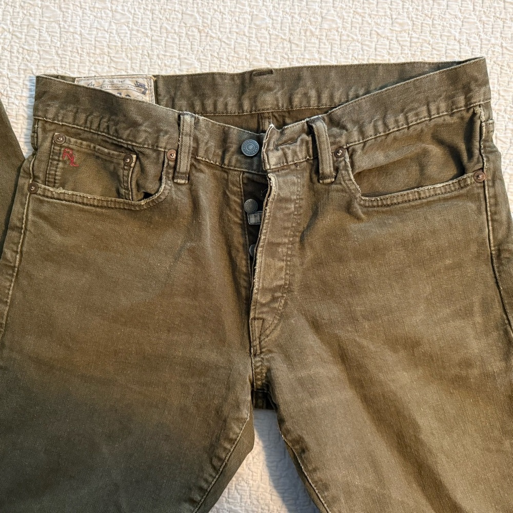 Polo Ralph Lauren AUTHENTIC DUNGAREES Men's Slim Fit Green Size 32x30 - Picture 6 of 14
